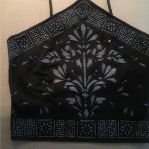 TADASHI Evening crisscross straps